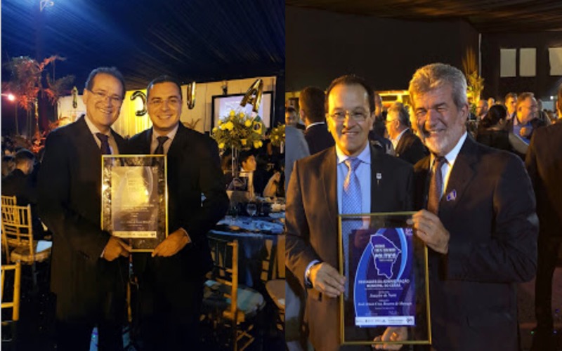 Prefeitos do Cariri- Zé Ailton Brasil e Arnon Bezerra recebem título de melhores Prefeitos do estado do Ceará