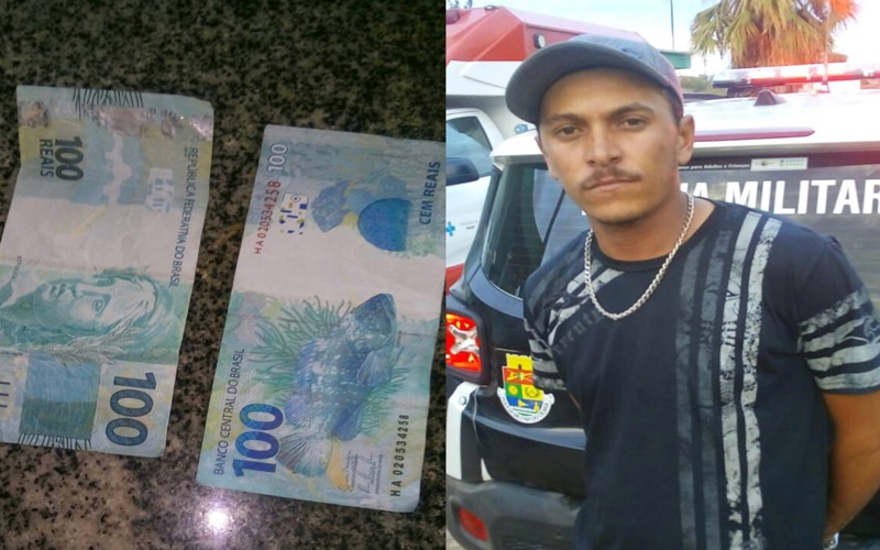 Policia prende acusado de passar cédulas de R$ 100,00 falsas na cidade de Assaré-CE