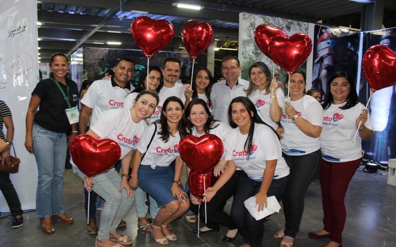 Saúde do Crato realiza ação educativa no Stand da Prefeitura durante a Expocrato