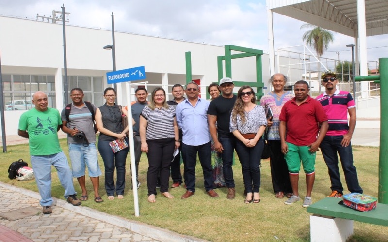 Crato-CE Integrantes do Núcleo Gestor da Praça CEU realizam visita técnica ao equipamento