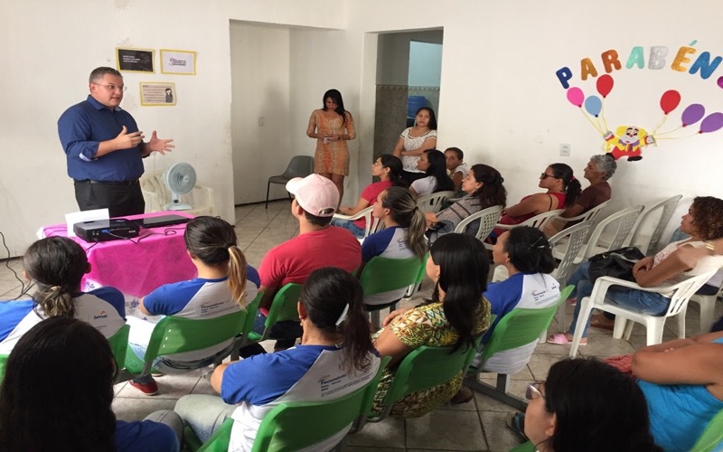 Violência doméstica é tema de palestra promovida pelo CRAS Alto da Penha em Crato-CE