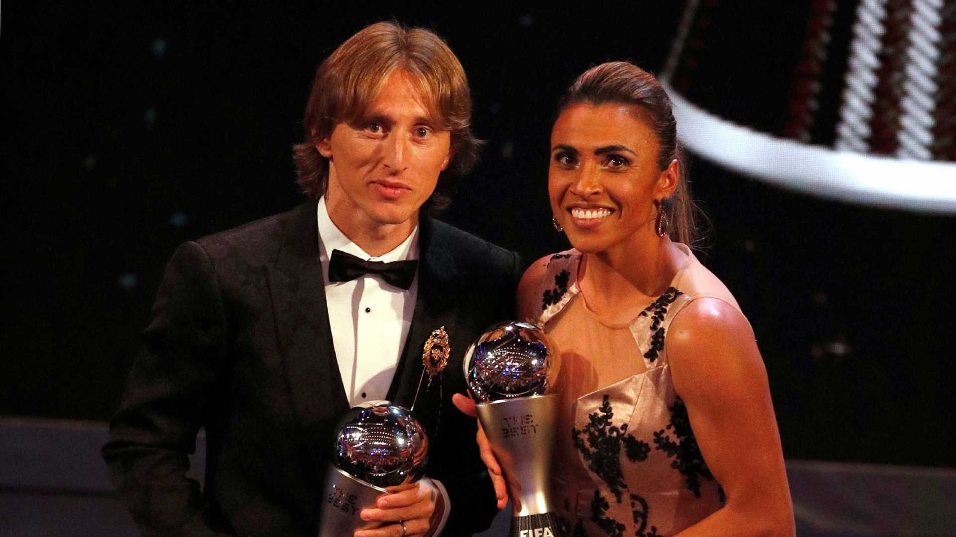 Pelé parabeniza Marta e Modric e fala em ‘privilégio de vê-los jogar’