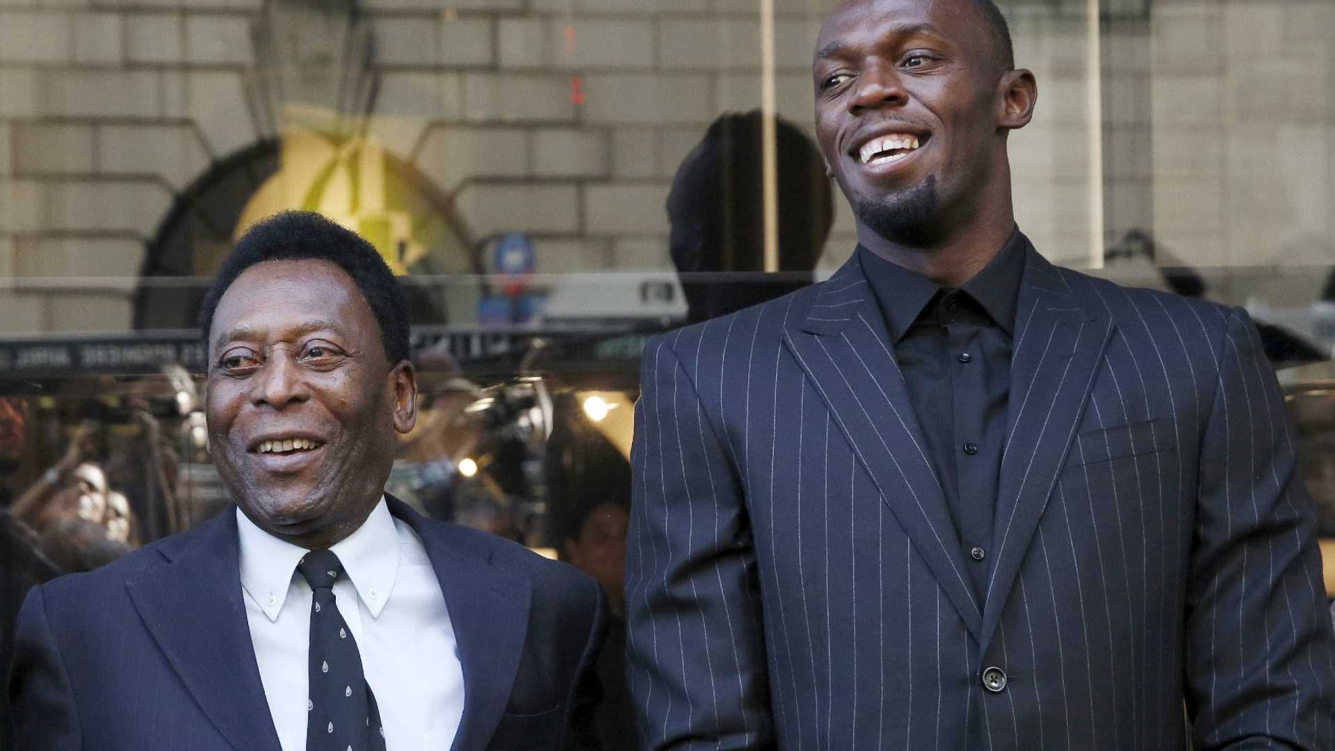 Conversa com Pelé foi decisiva para Bolt virar jogador de futebol