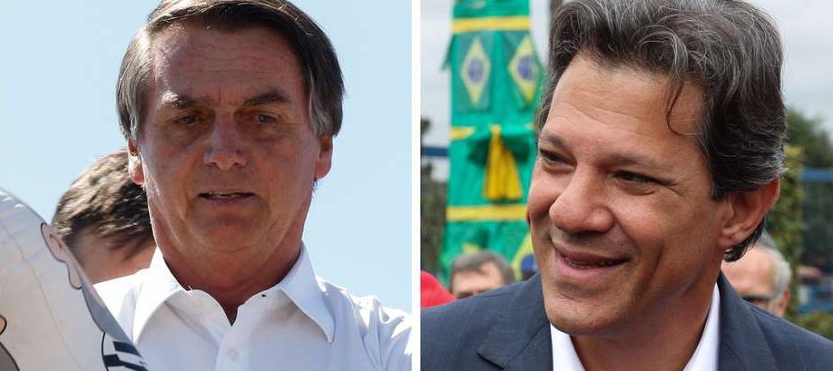 52% a 37%. Ibope segue tendência e aponta crescimento de Bolsonaro contra Haddad