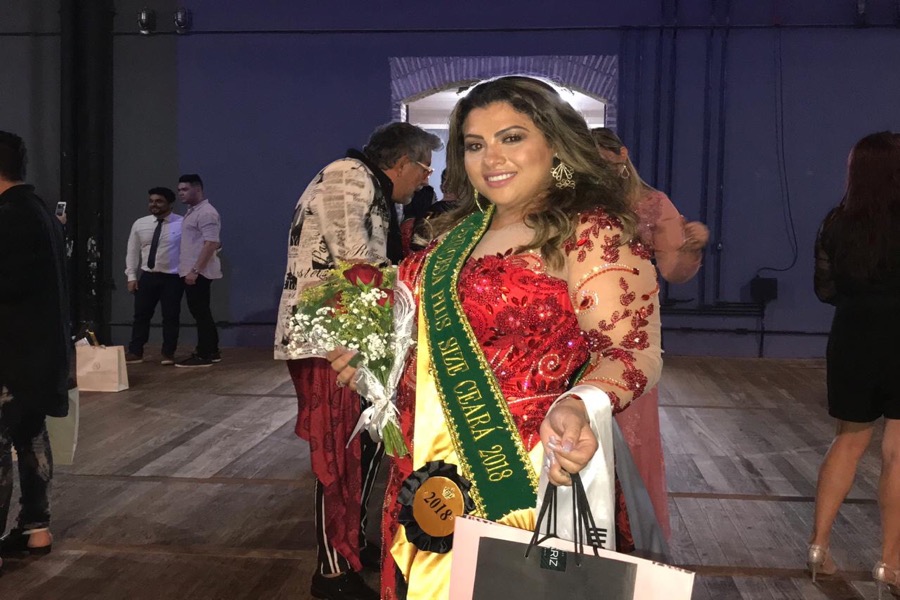 CANDIDATA DE JUAZEIRO DO NORTE FICA EM SEGUNDO LUGAR EM CONCURSO MISS PLUS SIZE CEARÁ