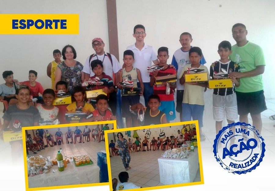 Secretaria da Juventude, Esporte e Lazer promove festinha para as crianças em Mauriti