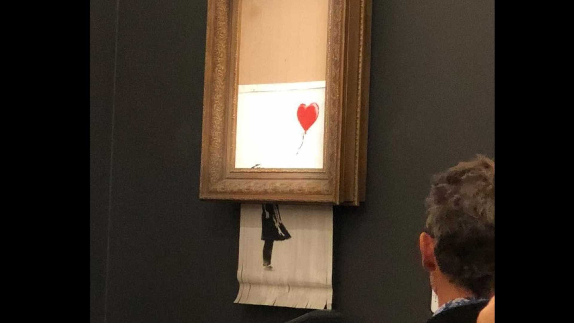 Obra de Banksy se desfaz logo após venda de £ 1 milhão na Sotheby’s
