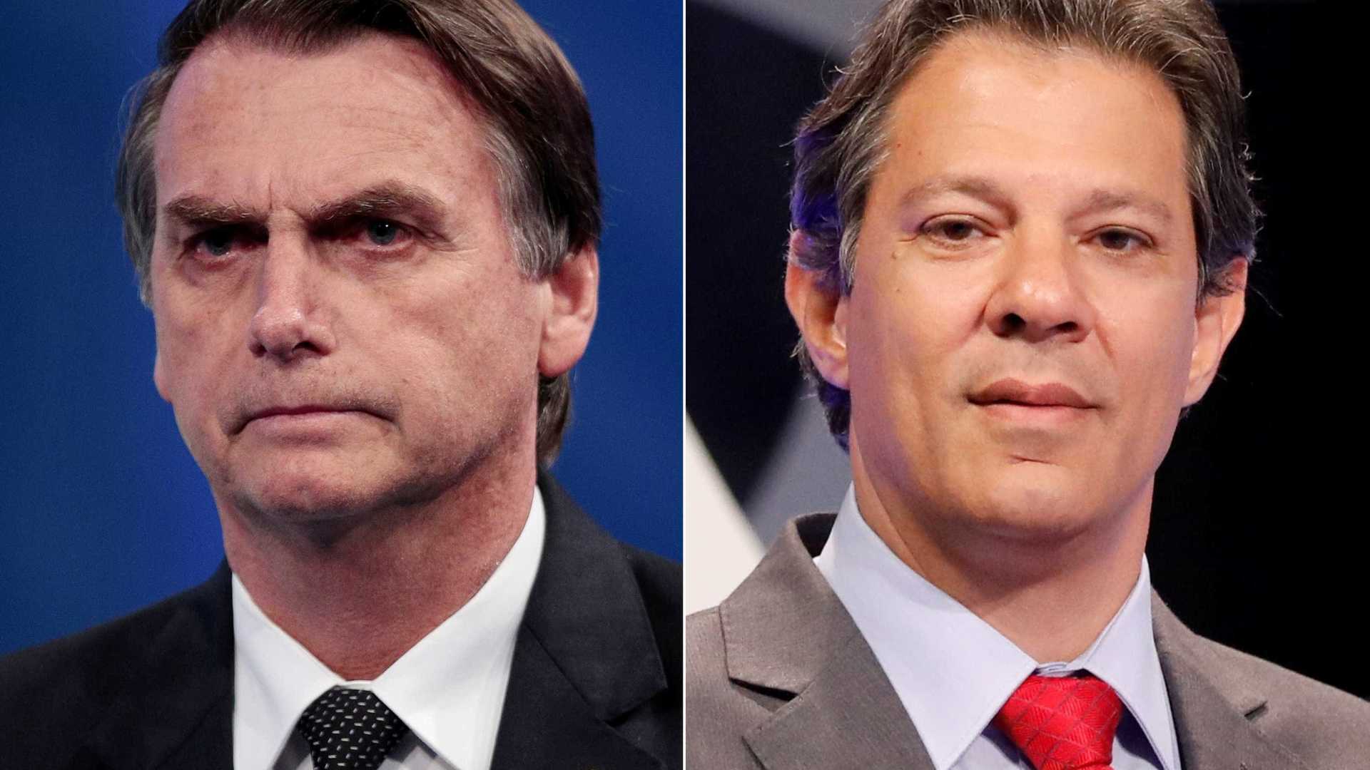 Bolsonaro e Haddad se enfrentarão no segundo turno
