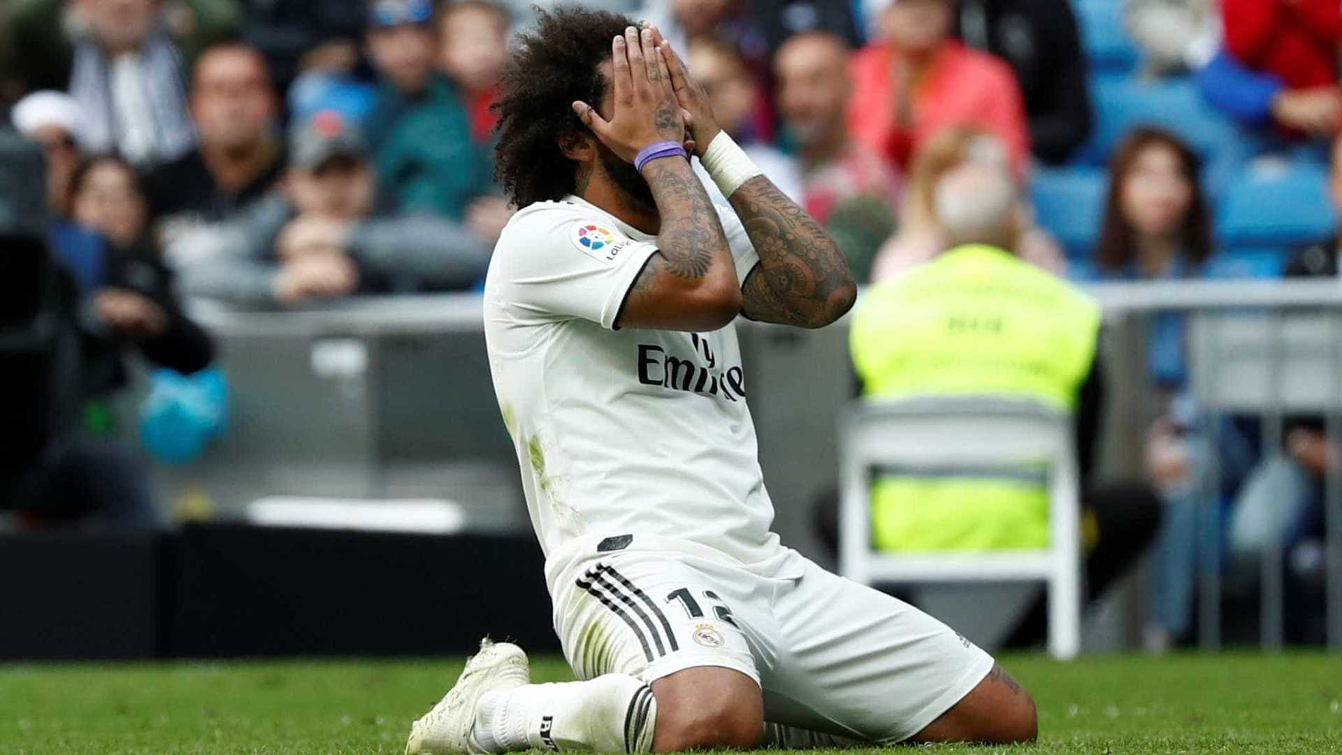 Marcelo sofre lesão e vira dúvida no Real para clássico com o Barça