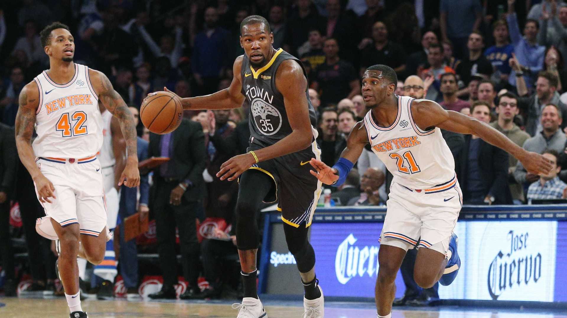 Durant faz 41 pontos na vitória do Warriors; Toronto vence a 6ª seguida