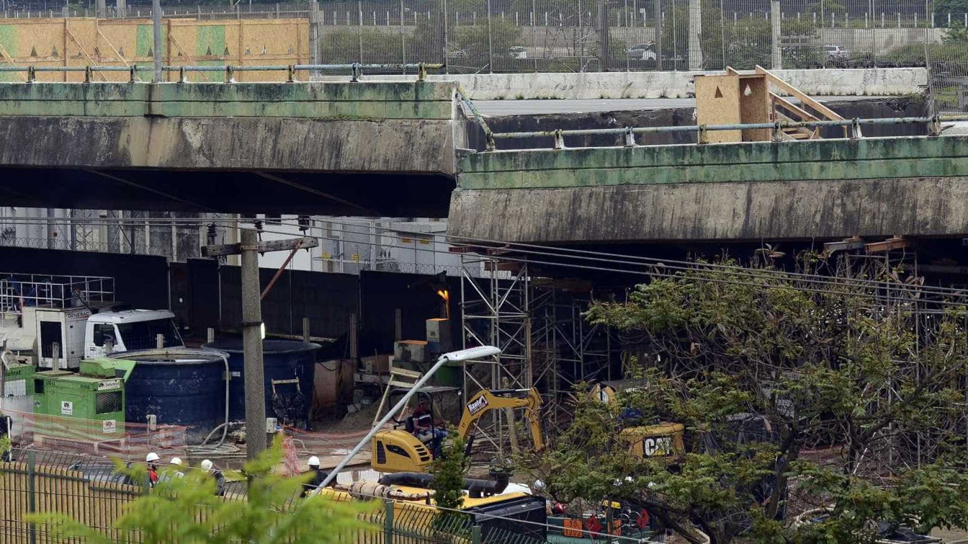 Obra para recuperar viaduto na marginal Pinheiros deve durar seis meses