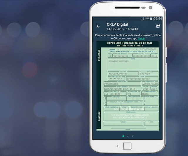 Documento digital de veículos começa a valer em Pernambuco