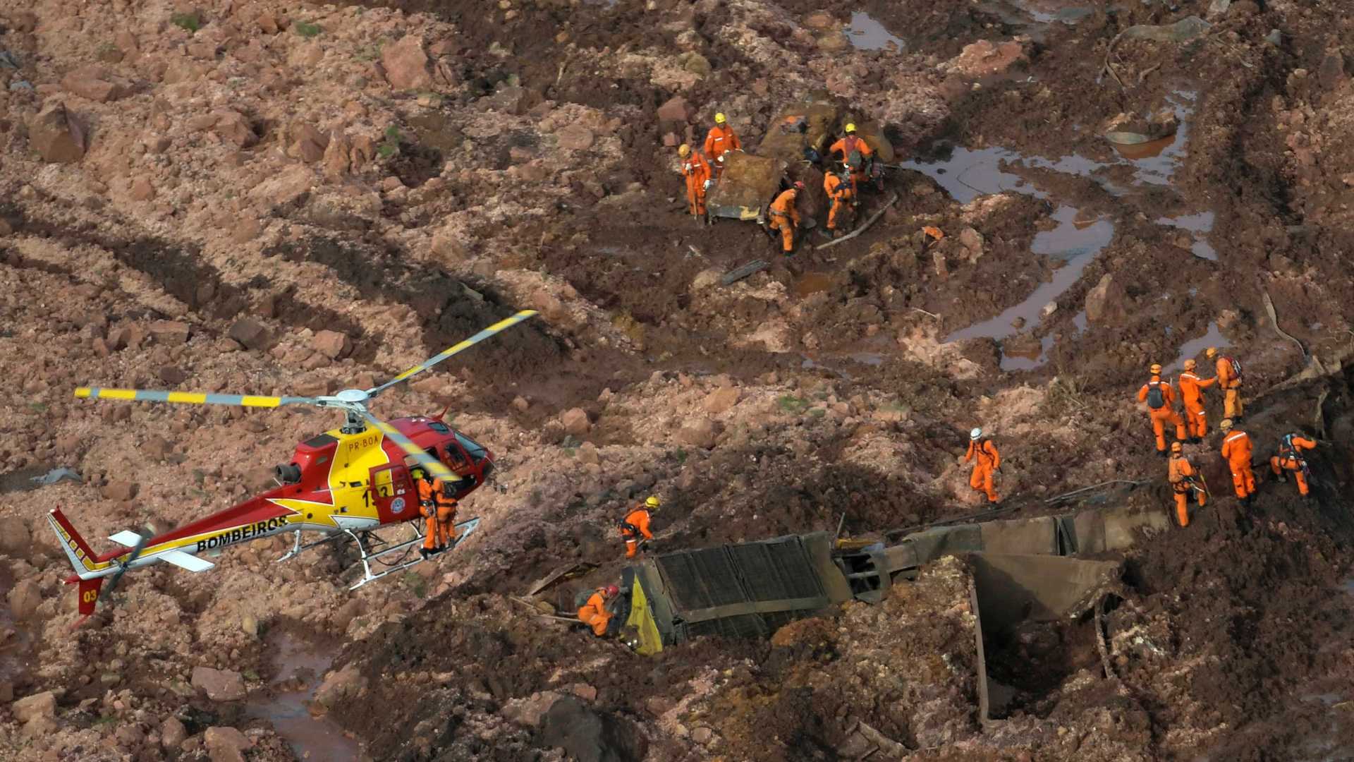 Sobe para 65 número de mortos em Brumadinho; há 279 desaparecidos