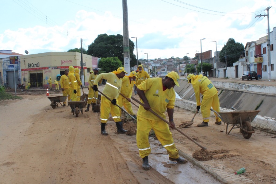 Gestão Municipal do Crato trabalha para minimizar estragos da chuva