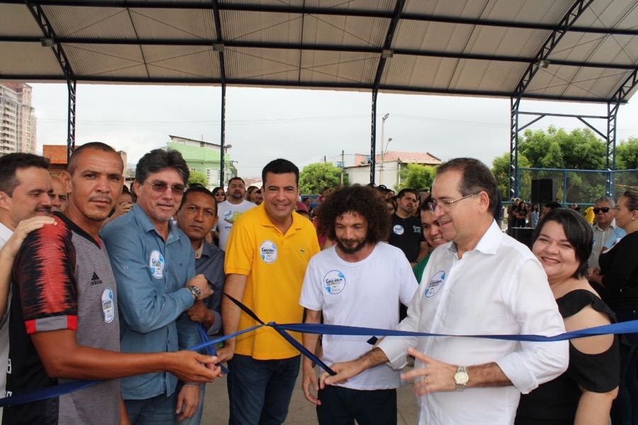 Governo Municipal de Crato inaugura cobertura e iluminação da Quadra da Comunidade do Gesso