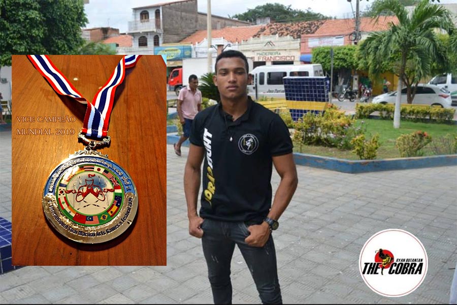 Atleta de Farias Brito leva medalha de prata no Campeonato Mundial de Muay Thai e concede entrevista exclusiva ao News Cariri