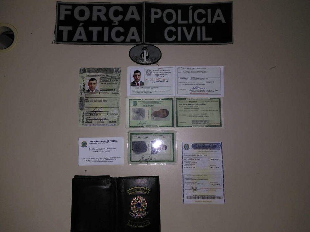 Homem é preso com documentos falsos de procurador federal e confessa: ‘tenho desejo de ser um’