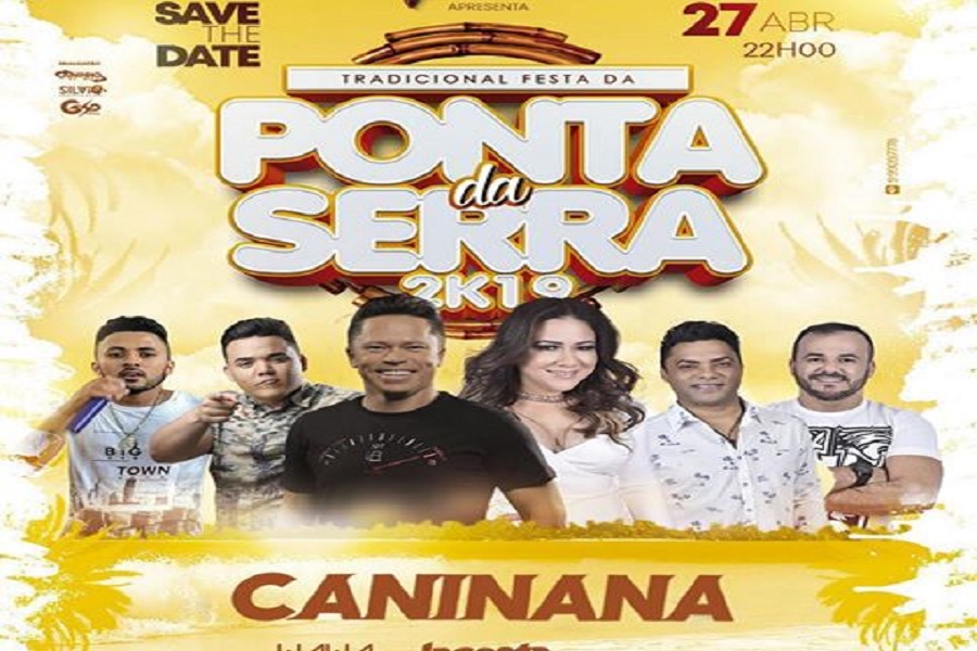 Caninana do Forró, Wawa Pinho e Lagosta Bronzeada cantam nesse sábado em Ponta da  Serra