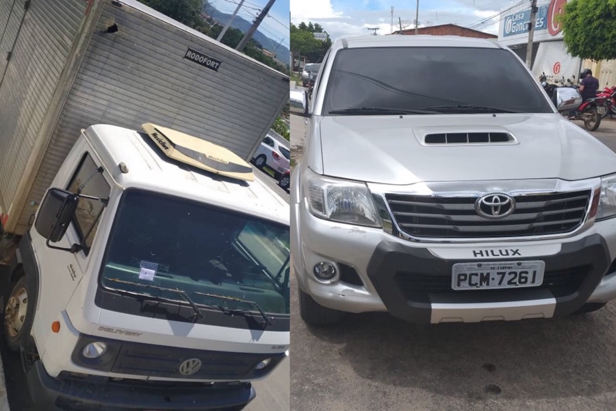 Carro clonado é apreendido em posse de vereador em Mauriti e caminhão roubado é recuperado em Crato-CE