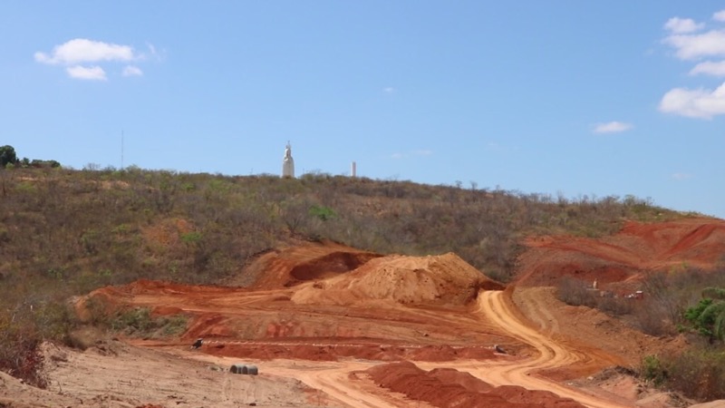 Via de acesso à imagem de Nossa Senhora de Fátima tem obra avançada