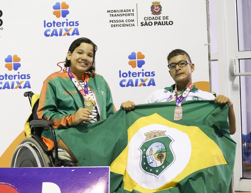 Cearenses conquistam ouro, prata e bronze no primeiro dia de competição das Paralímpiadas Escolares 2019