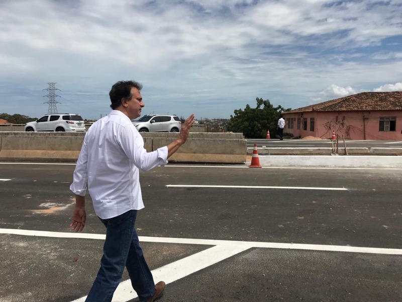 Viaduto da CE-060 sobre o Anel Viário é liberado para o tráfego de veículos