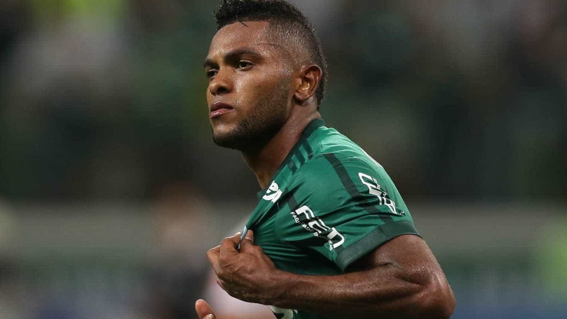 Borja comemora gol contra o Bahia e insinua possível saída do Palmeiras