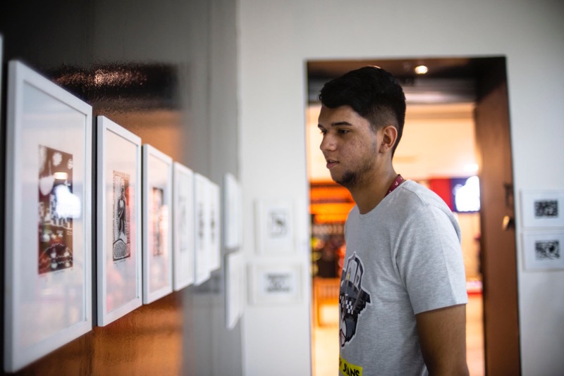 Exposição com obras de estudantes da rede estadual de ensino é opção de programação durante as férias