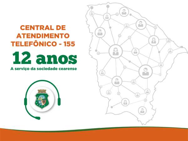 Central 155 comemora 12 anos como instrumento de cidadania do Ceará
