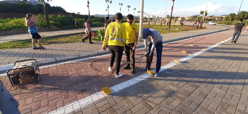 Demutran intensifica sinalização viária com lombada eletrônica e faixa de pedestre elevada