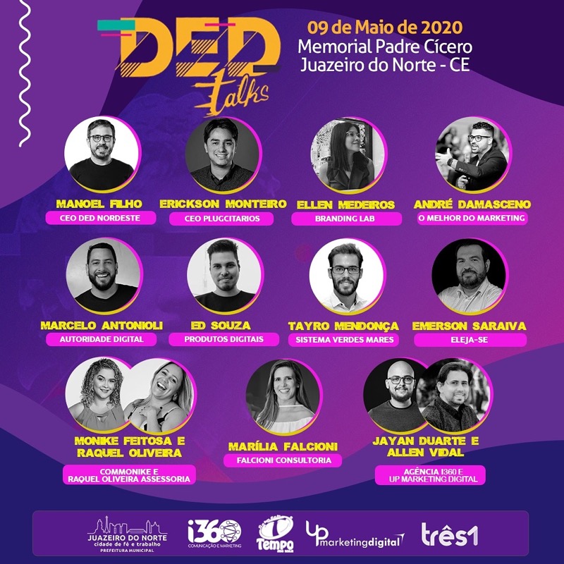 Segunda edição do DED TALKS: maior evento de marketing digital do Norte e Nordeste inicia vendas do 1 lote com vagas limitadas em Juazeiro