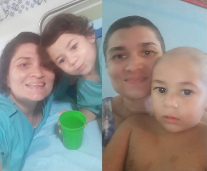 Mãe caririense raspa a cabeça em apoio ao filho de 2 anos que está em tratamento de um câncer no olho
