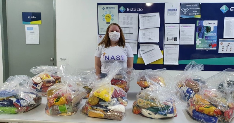 Campanha solidária da Estácio já beneficia mais de 50 famílias com doações