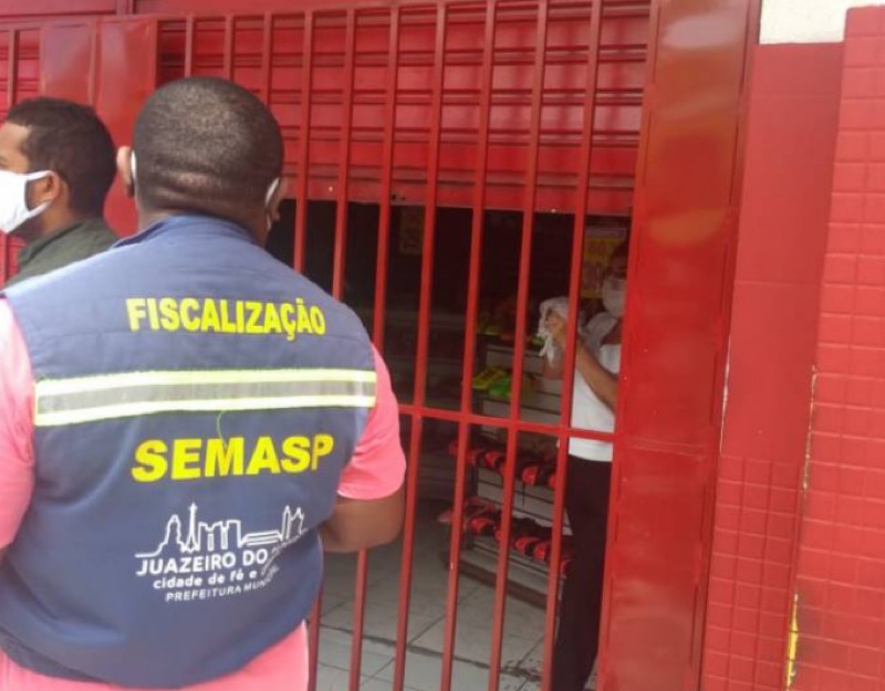 Juazeiro: fiscalização mira comerciantes que descumprem decreto de isolamento