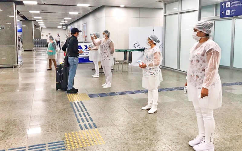 Mais de 90 mil passageiros são abordados em barreiras sanitárias no aeroporto de Fortaleza durante pandemia