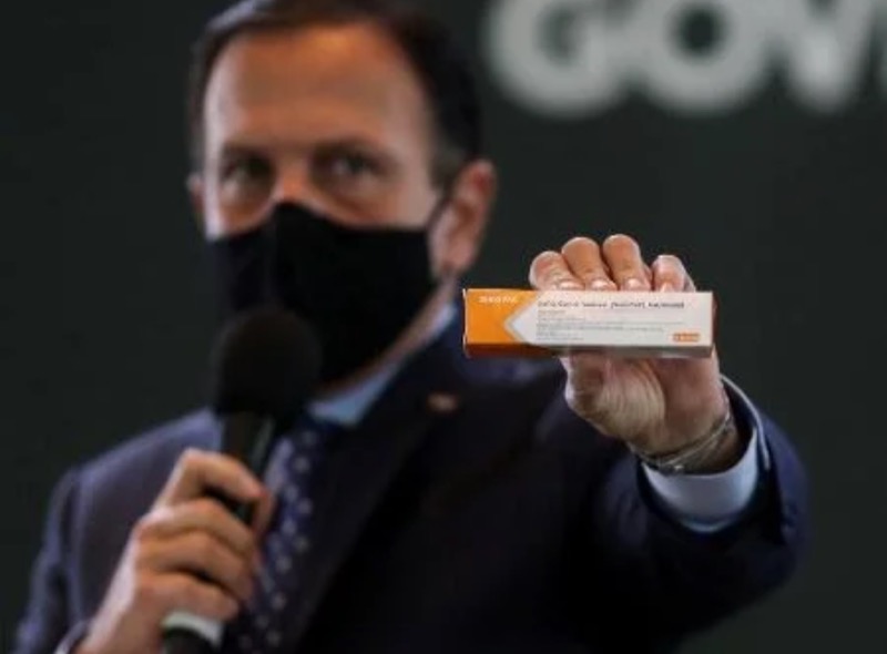 Doria afirma que 5 milhões de doses da Coronavac chegam a SP em outubro
