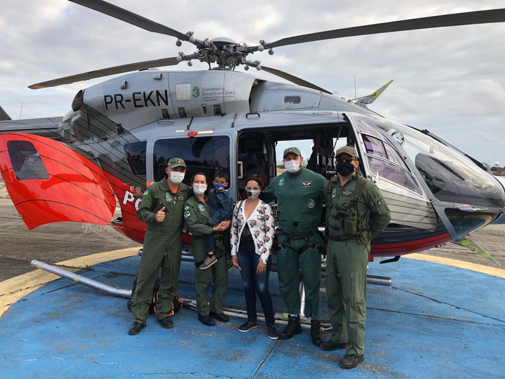 Ciopaer realiza transporte de criança do Crato até Fortaleza para transplante de órgão