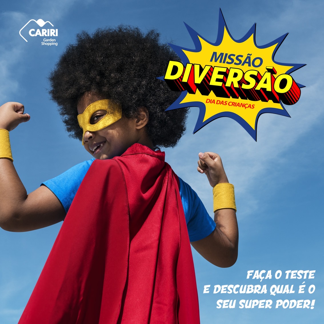 O Cariri Garden Shopping comemora o Dia das Crianças com muita Diversão e Segurança