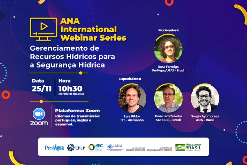 SRH participa de debate sobre gerenciamento para a segurança hídrica com agentes internacionais