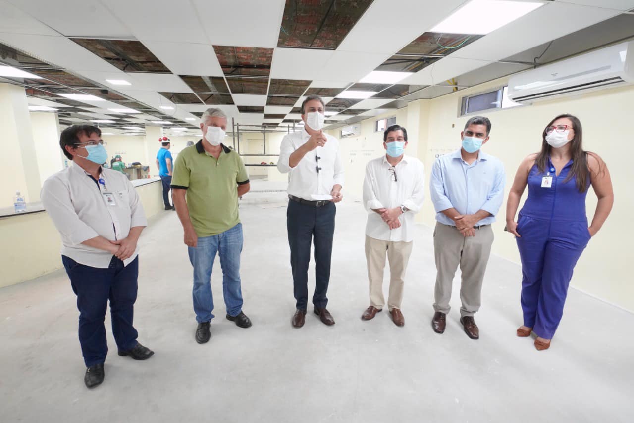Em visita à nova ala do Leonardo Da Vinci, governador projeta 1.074 UTIs para Covid em março