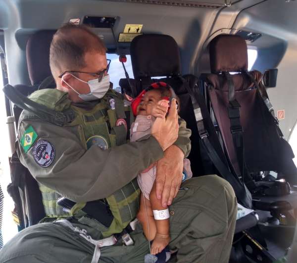 Ciopaer realiza transporte de bebê com cardiopatia de Barbalha para Fortaleza