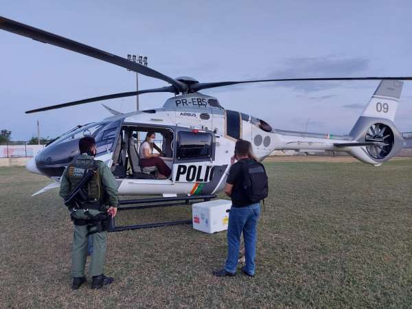 Ciopaer realiza o transporte de mais vacinas contra a Covid-19 para o interior do Ceará