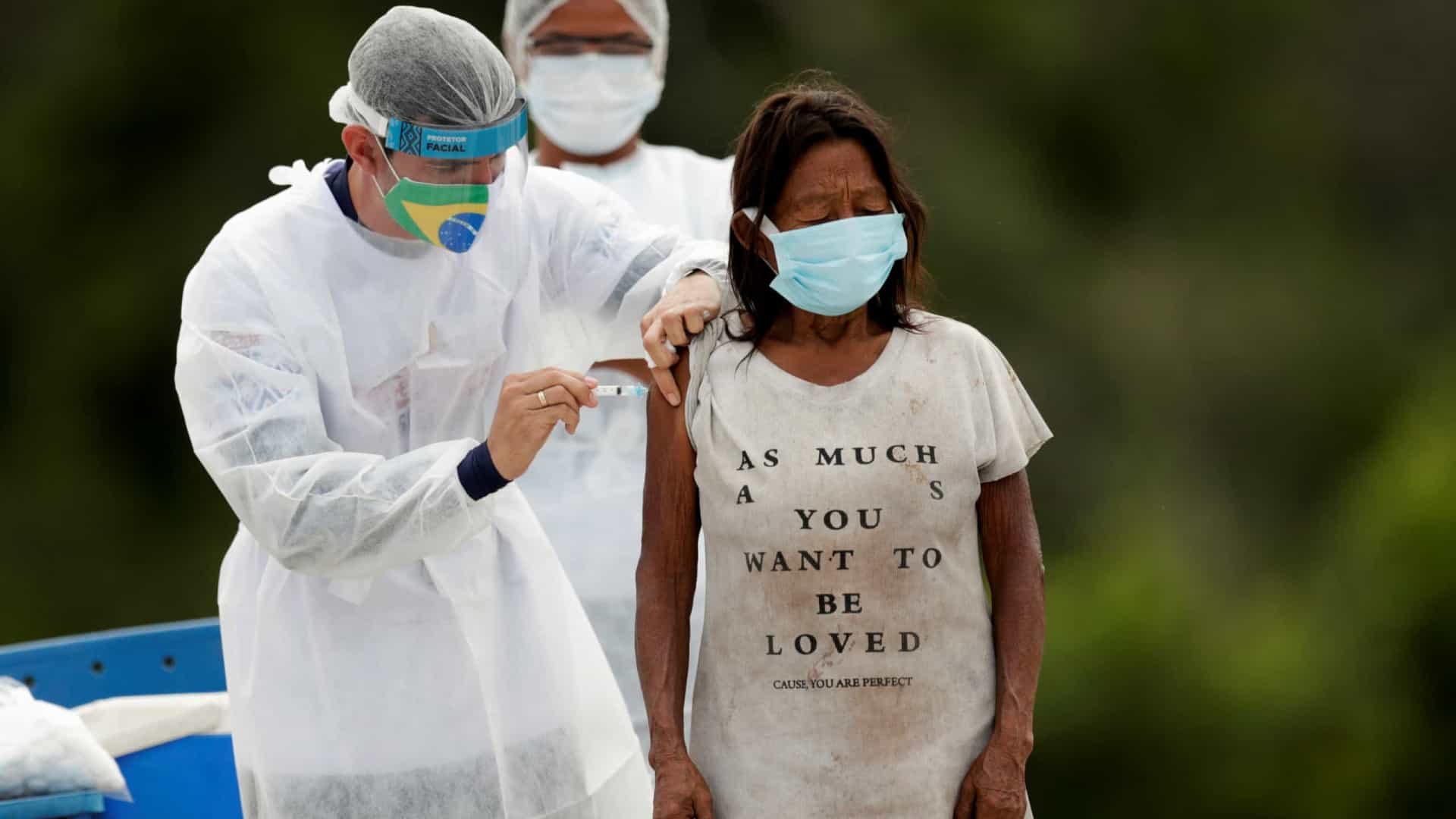 Vacinados contra a covid-19 no Brasil chegam a 34,2 milhões