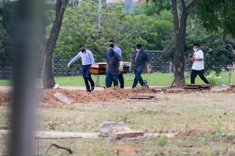 Covid-19: Brasil acumula 544 mil óbitos e 19,4 milhões de casos