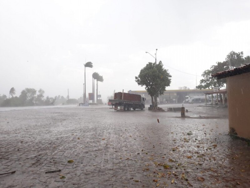 Milagres registra a segunda maior chuva em todo o Ceará nesta segunda-feira