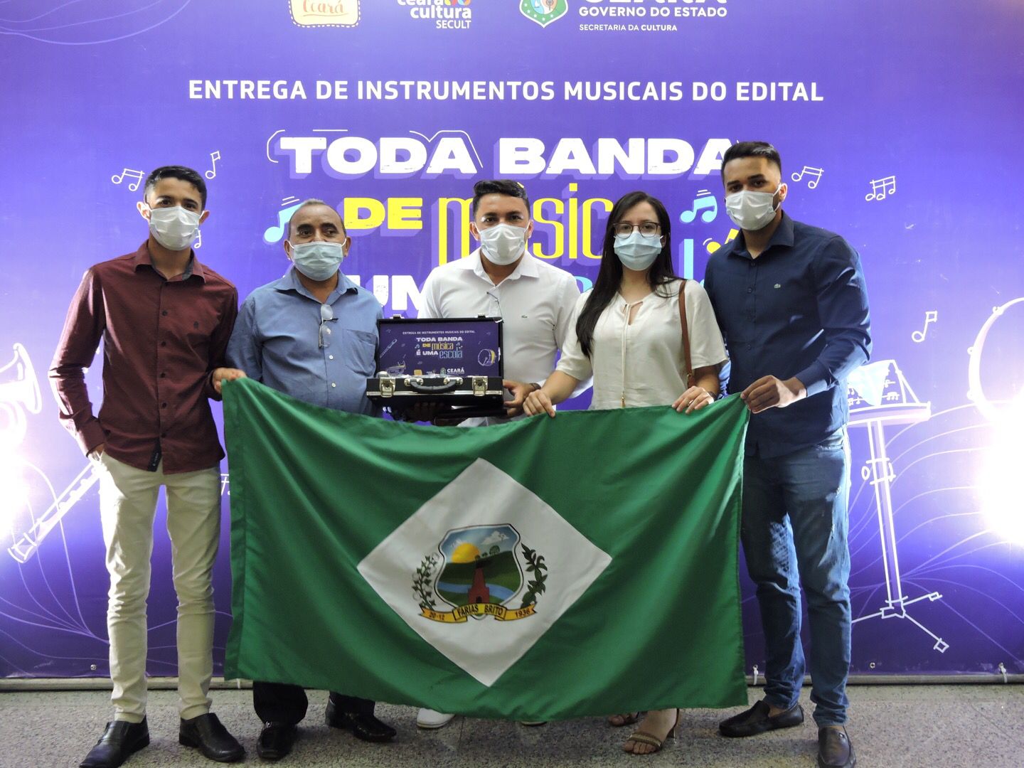 Investimento de R$ 178 mil garante novos instrumentos para a  Banda Municipal de Farias Brito