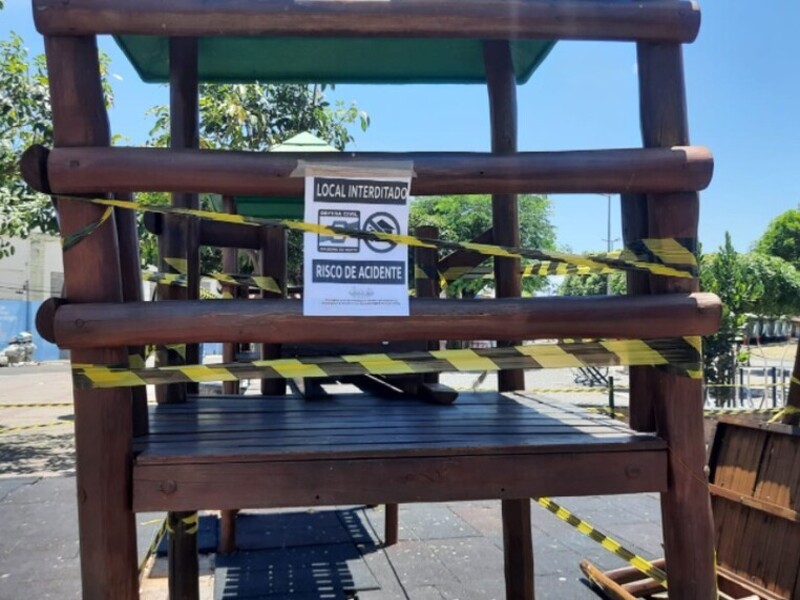 Juazeiro: criança perfura o pé enquanto brincava na Praça dos Franciscanos