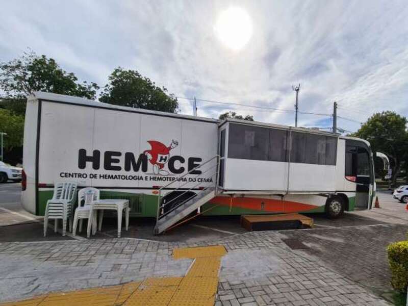 Unidade móvel do Hemoce realiza coleta de sangue itinerante a partir desta terça-feira (04) em Barbalha