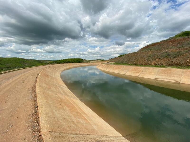 Cinturão das Águas recebe água nos primeiros 75 km, para testes