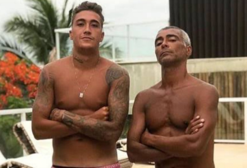 Romário confirma vinda a Juazeiro para acompanhar estreia do filho, Romarinho, contratado pelo Icasa